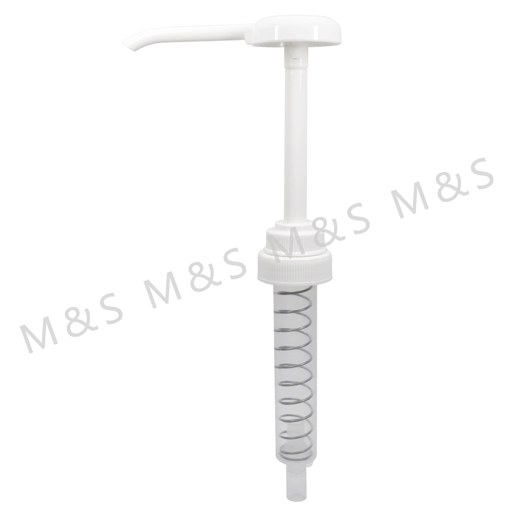 30cc White Plastic Food Grade Syrup Pump Liquid Dispenser Pump
