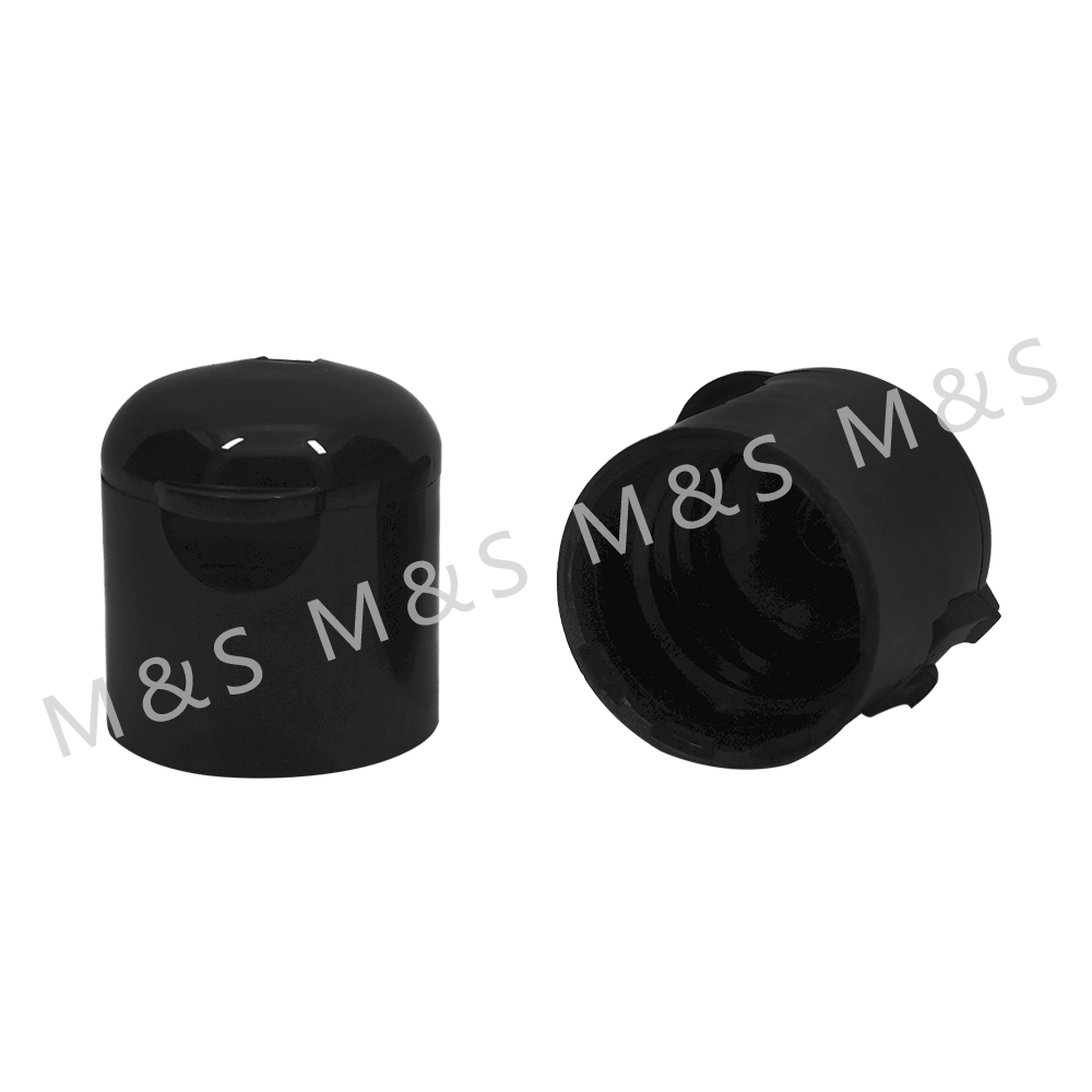 18mm black flip top cap for bottle