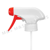 28mm 400 Red and White Ribbed Plastic Hand Trigger Sprayer