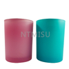 Inside electroplated glass candle cup round bottom glass Christmas candle cup