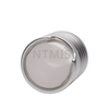 24 410 Matte Sliver Ribbed Disc Top Cap