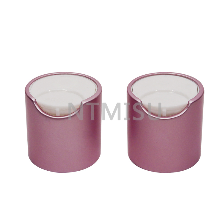 Newest Factory Luxury Matte Rose Pink 24mm Aluminum Screw Disc Top Cap