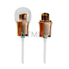 18 410 Luxury Shiny Golden Treatment Pump with Bowling Ball Shape Cap and External Spring