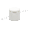 24 410 White Plastic Smooth Flip Top Cap for Cosmetic Bottle
