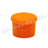 20 410 Orange Plastic Smooth Round Screw Flip Top Cap for Bottle