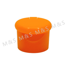 20 410 Orange Plastic Smooth Round Screw Flip Top Cap for Bottle