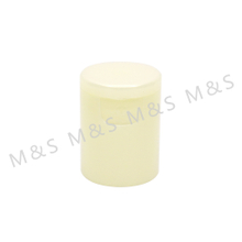 24mm Yellow Plastic Smooth Round Screw Flip Top Cap