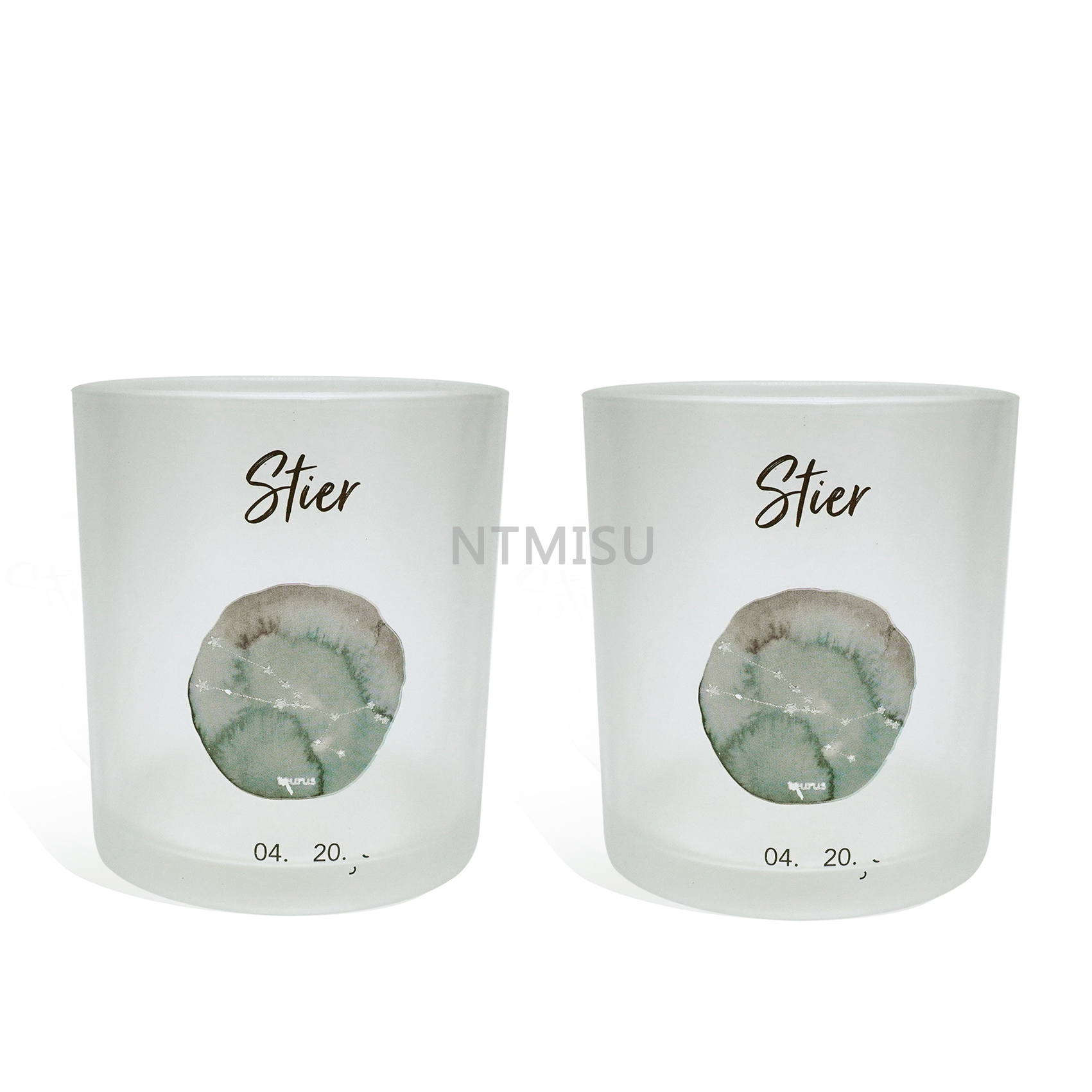 Frosted Clear Candle Cup Home Decoration