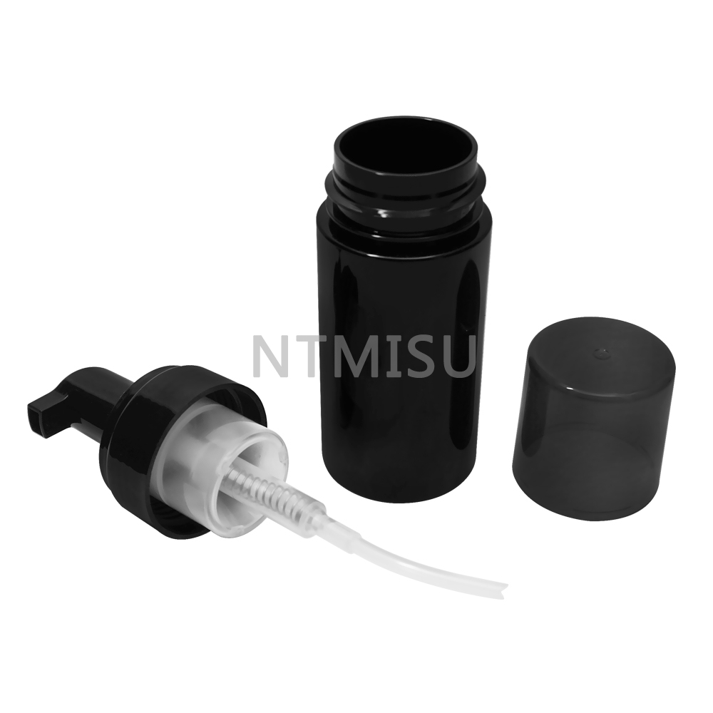 Hot Sale Factory Direct 100ml Black Soap bottle with Dispenser Foam Pump