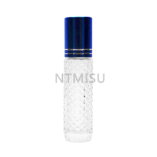 8ml Roller Ball Glass Bottle With Blue Cap For Screw Closure