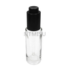 35ml Transparent Glass Bottle with Push Button Dropper