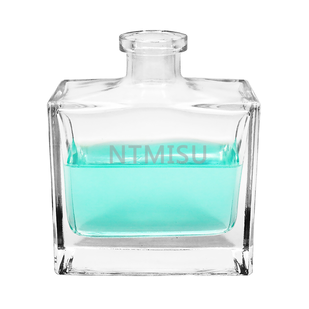 Wholesale 200ml Square large capacity glass container for perfume