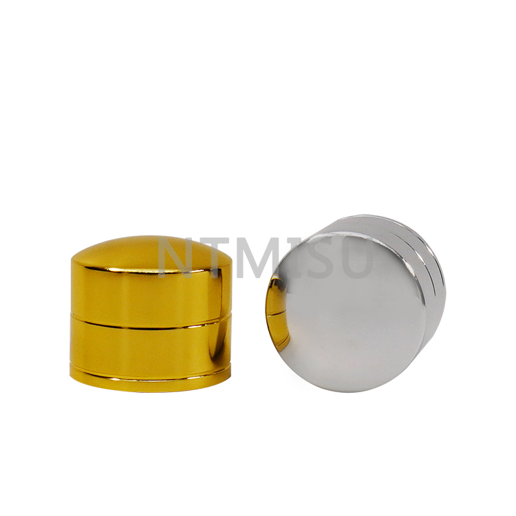 Curved Top 24 410 Shining Golden Silver Screw Cap for Bottles