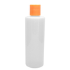 24 410 Orange and White Plastic Smooth Round Disc Top Cap 
