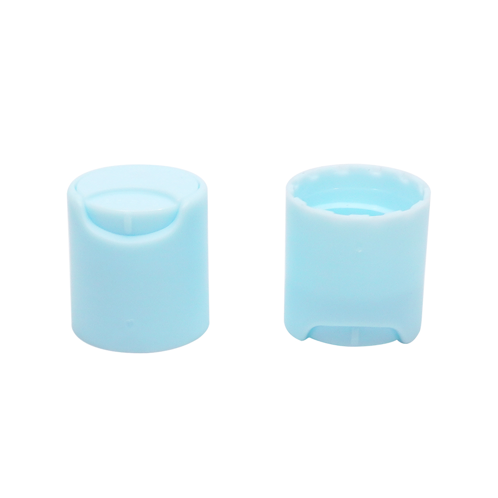 20 410 Blue Plastic Smooth Round Screw Disc Top Cap