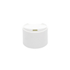 24 410 White Plastic Smooth Screw Disc Top cap for bottle