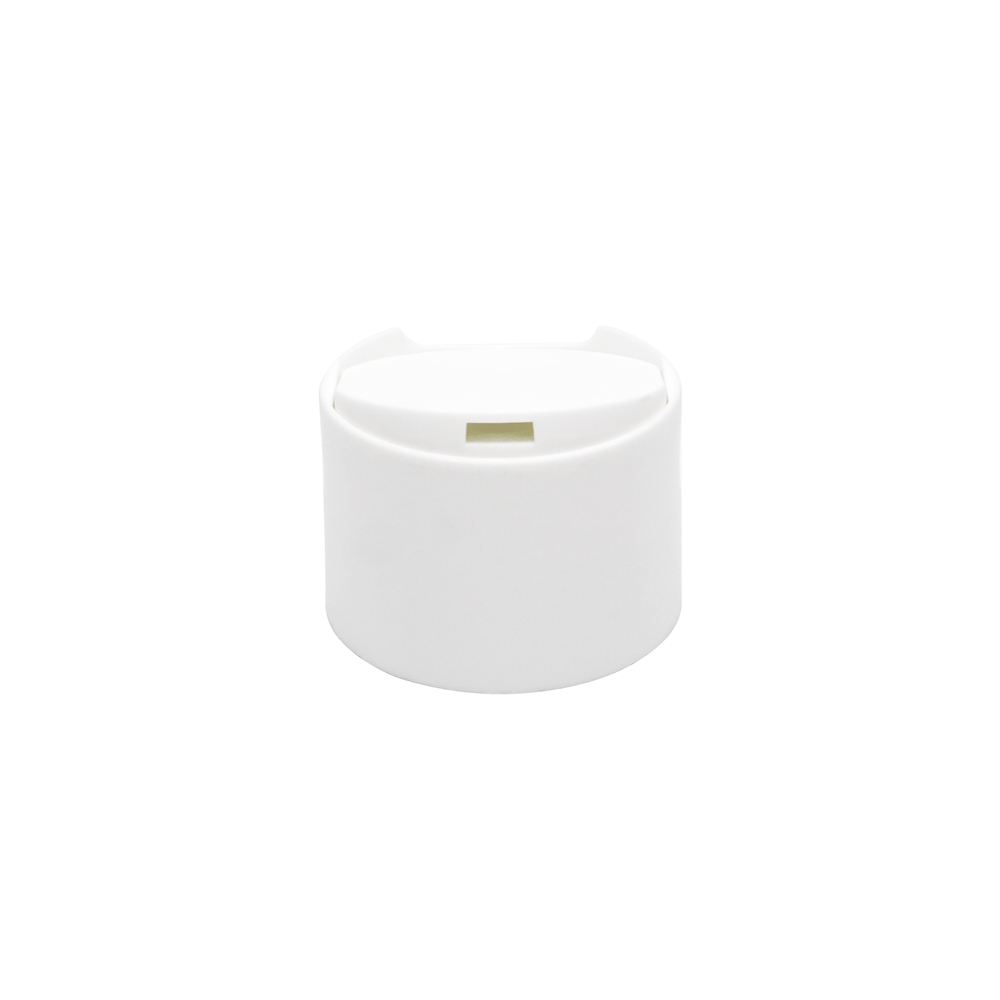 24 410 White Plastic Smooth Screw Disc Top cap for bottle