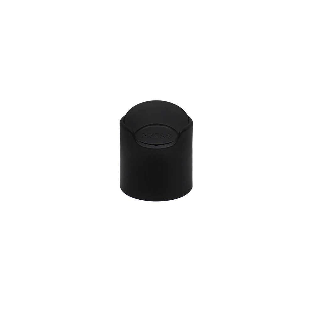 28mm Black Plastic Round Screw Disc Top Cap 