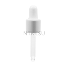 13mm White Plastic Dropper For Glass Bottle