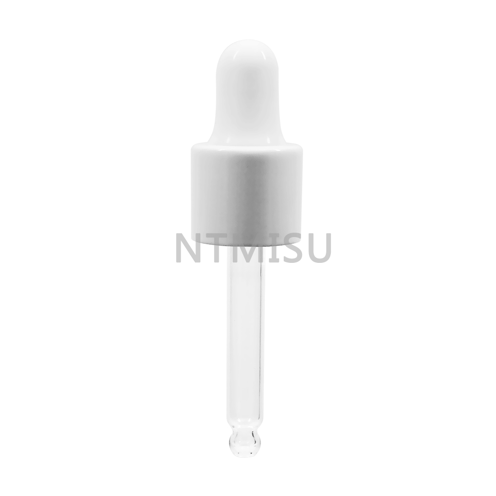 13mm White Plastic Dropper For Glass Bottle