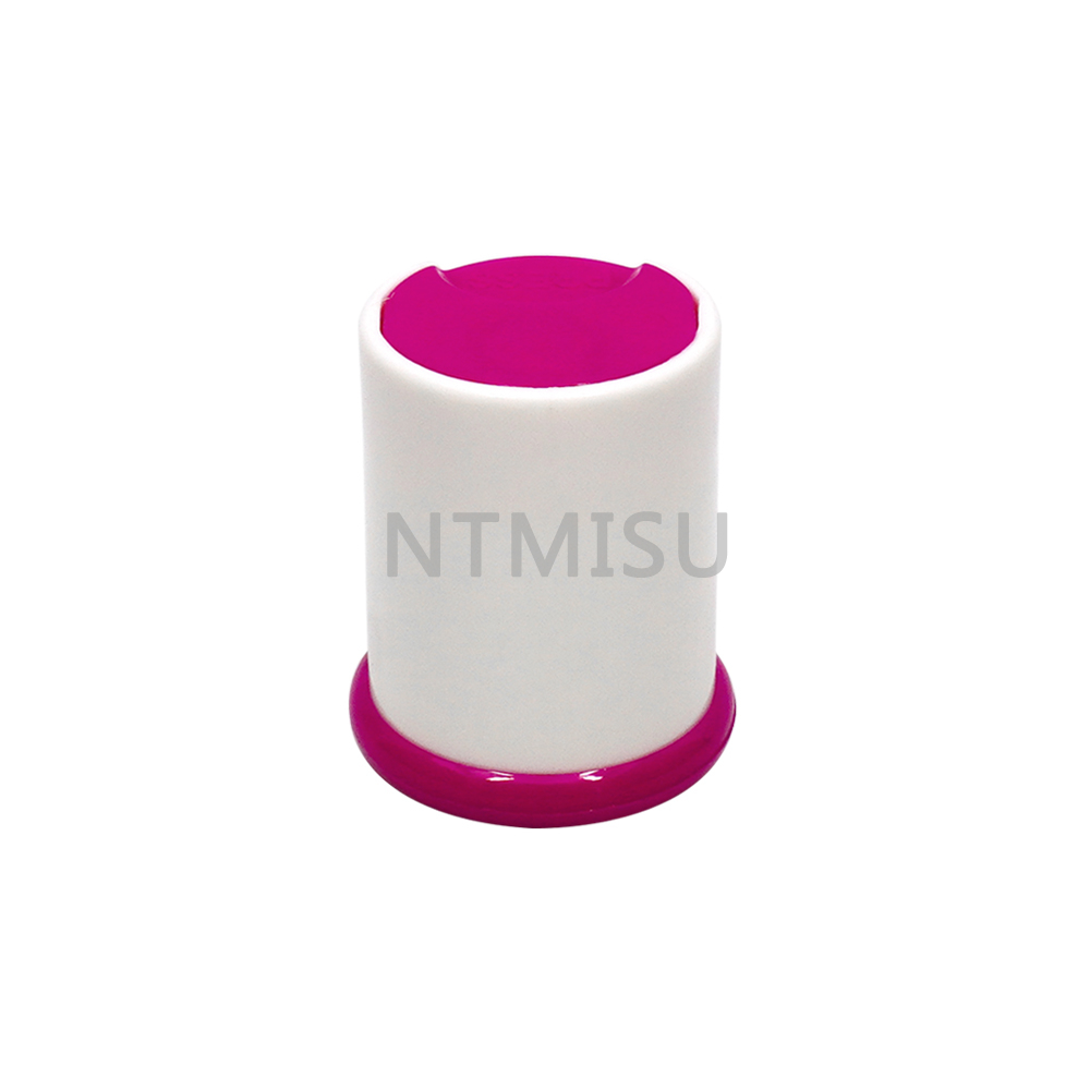 New Design Wholesale 24mm Red and White Press Disc Top Plastic Caps for Bottles