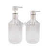 28 410 Batch Custom white shining silver line lotion pump for screw bottle