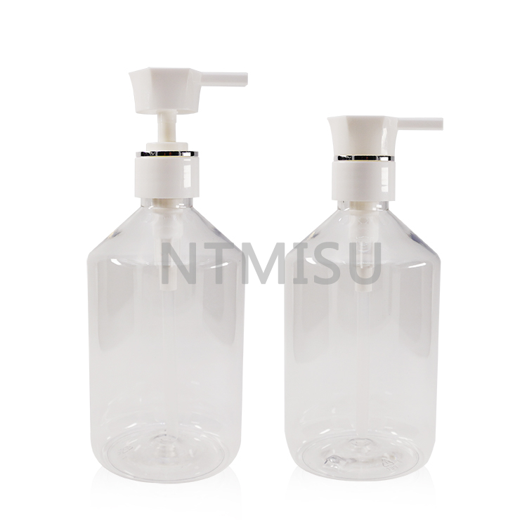 28 410 Batch Custom white shining silver line lotion pump for screw bottle