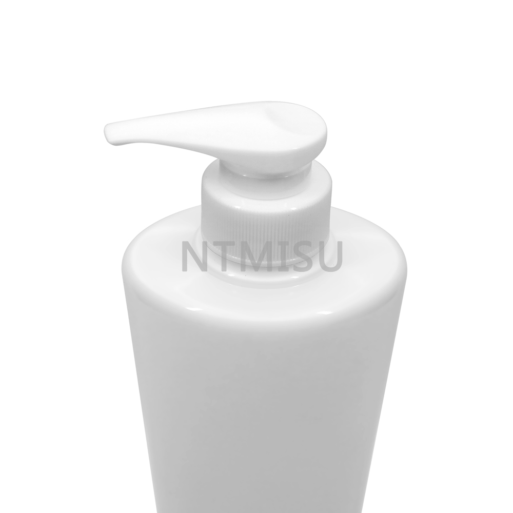 32 410 White Ribbed Plastic Soap Pump for Cosmetic Bottle
