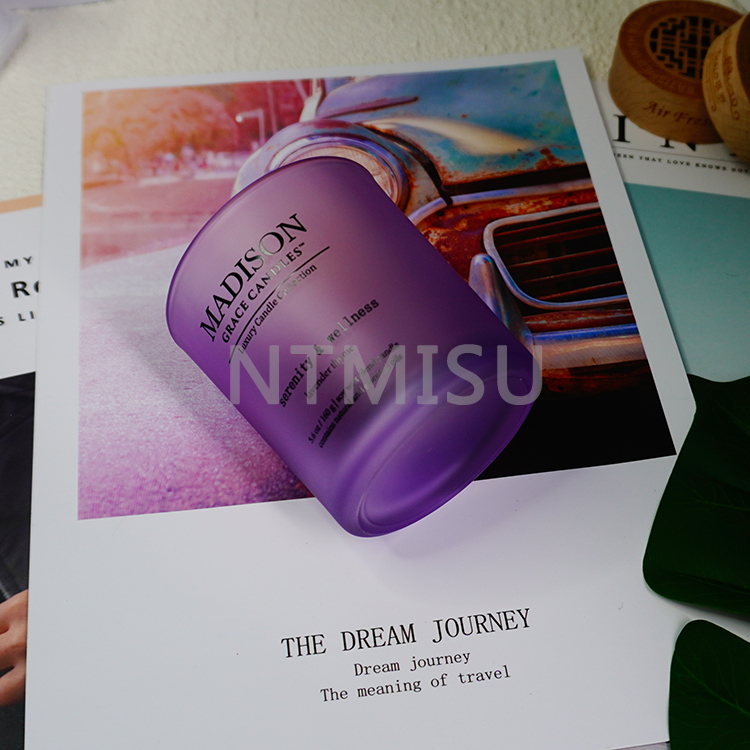 Purple Home Decoration Candle Jar