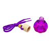 15ml Hanging Car Purple Glass Perfume Bottle with Wooden Cap