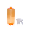 1000ml Orange PET Bottle Square Bottle with Sprayer