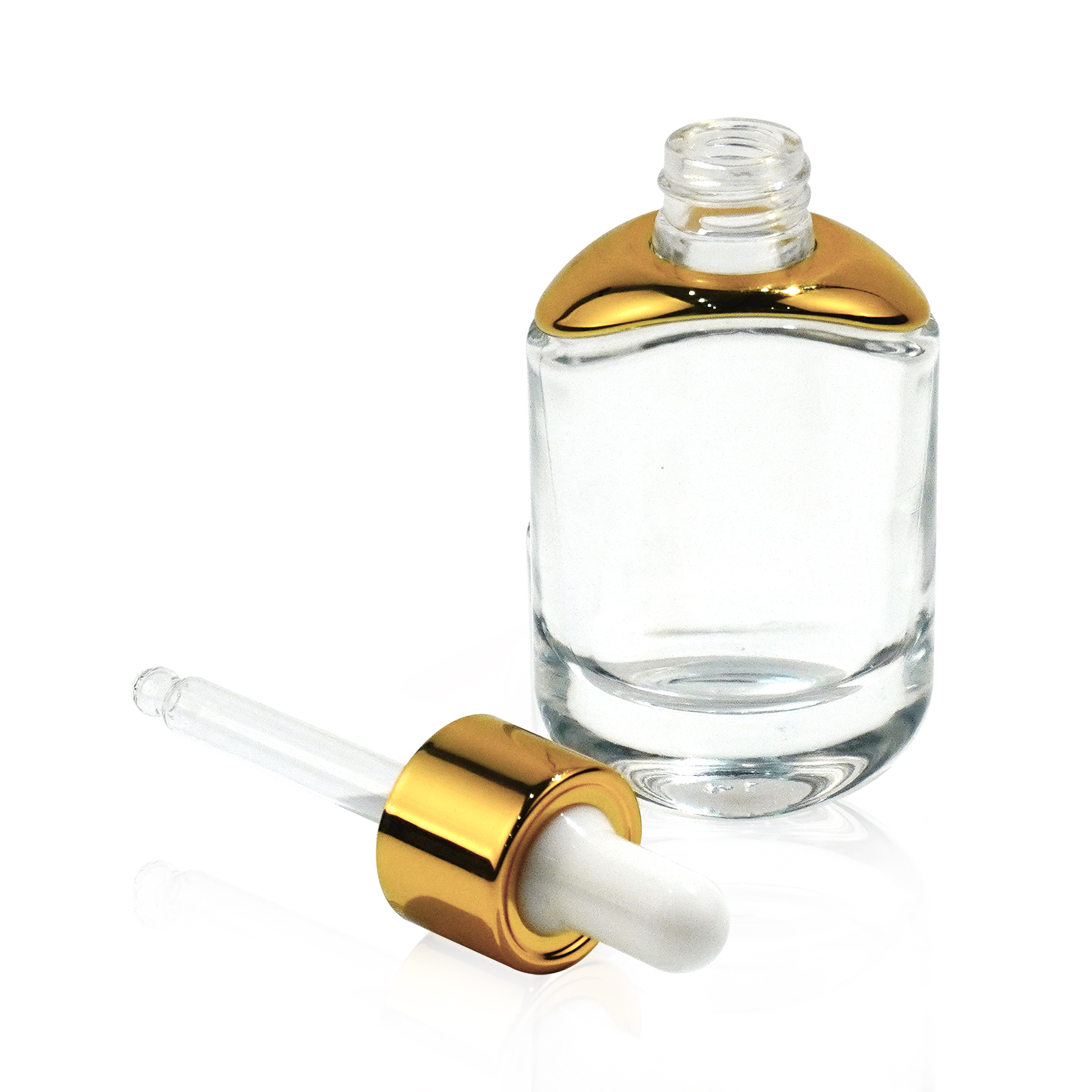 30ml Glass Essential Oil Bottle with Aluminum Dropper