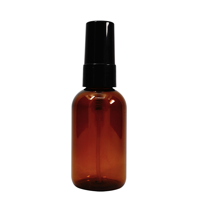 50ml Amber Plastic Bottle with Sprayer