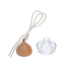 5ml Hanging Car Glass Perfume Bottle with Wooden Cap