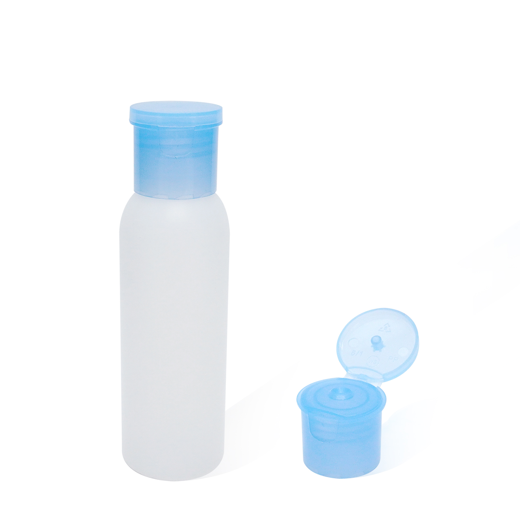 24mm Blue Plastic Flip Top Cap 