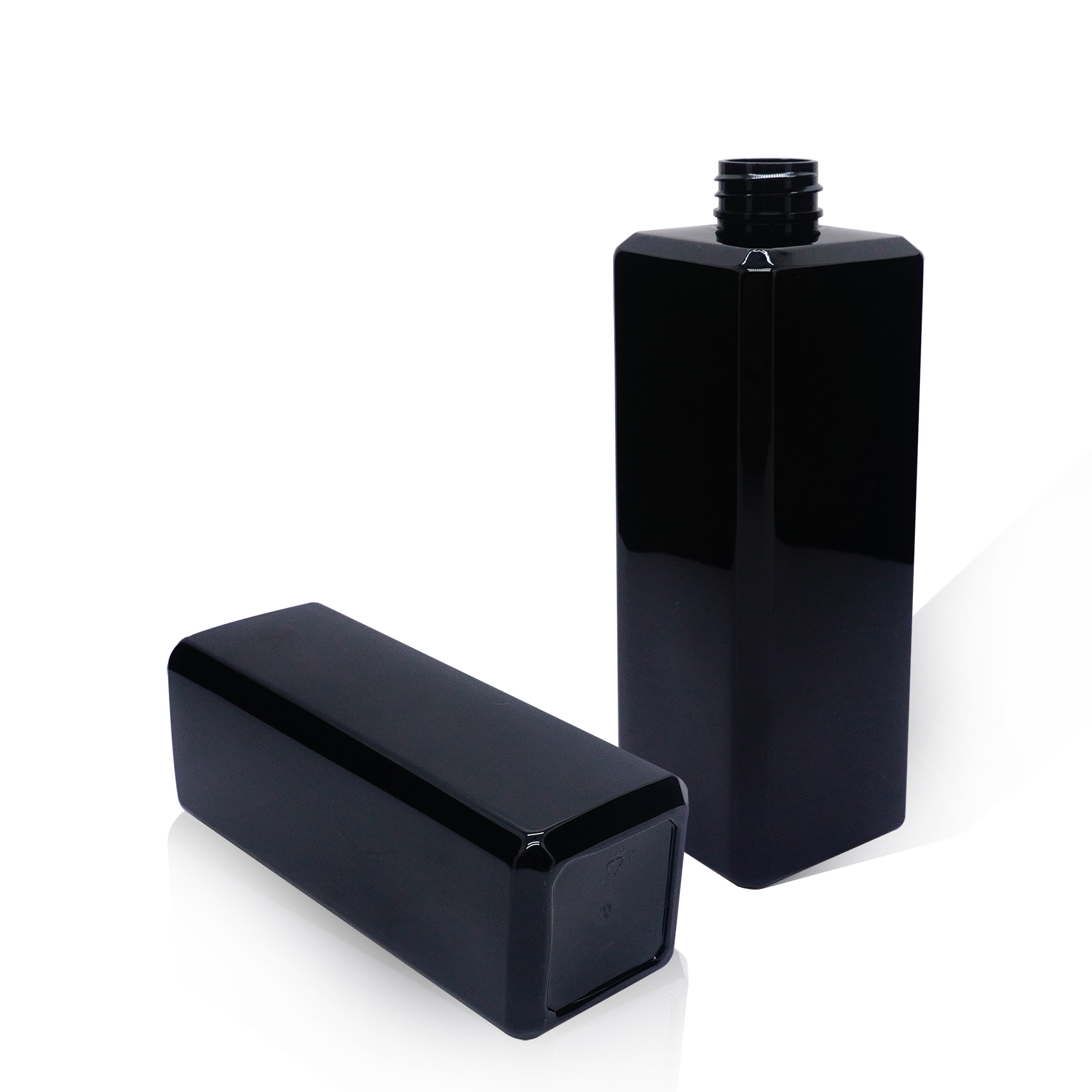 1000ml Plastic Black Square Sprayer Bottle 