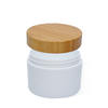 200ml Plastic Cream Jar with Bamboo Lid