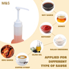 42/410 White Food Pump 5cc Syrup Pump Food Grade Plastic Tamper Evident Honey Pump for Liquid Dispenser