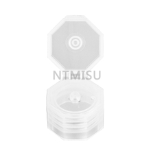 Clear Plastic Smooth Polygon Flip Top Cap