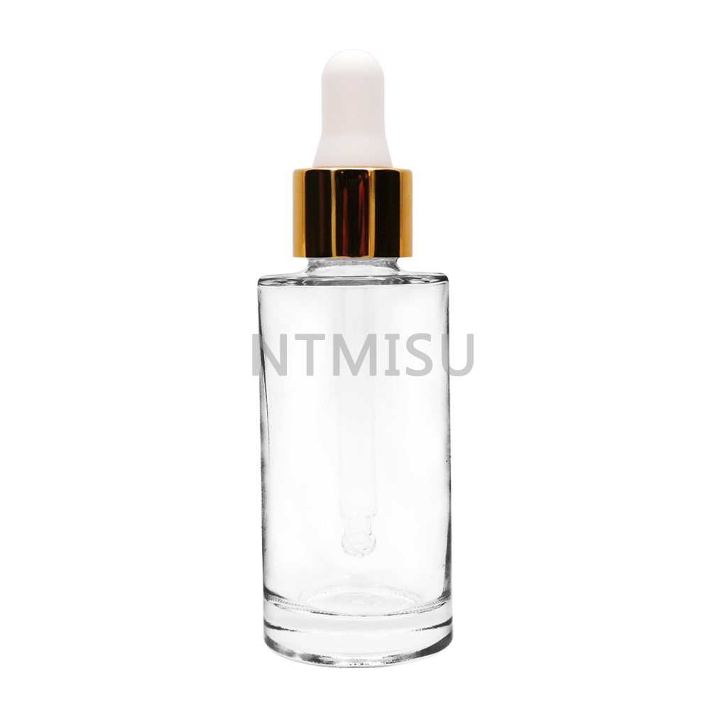 18 410 gold aluminum dropper for glass bottle