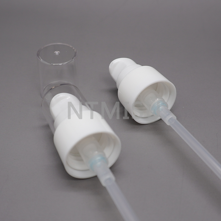 white plastic 18 410 cream pump 20 410 treatment pump for Cosmetic Packaging