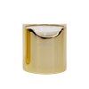  Large Supply 24mm White Disc Top Cap with Shining Golden Closure