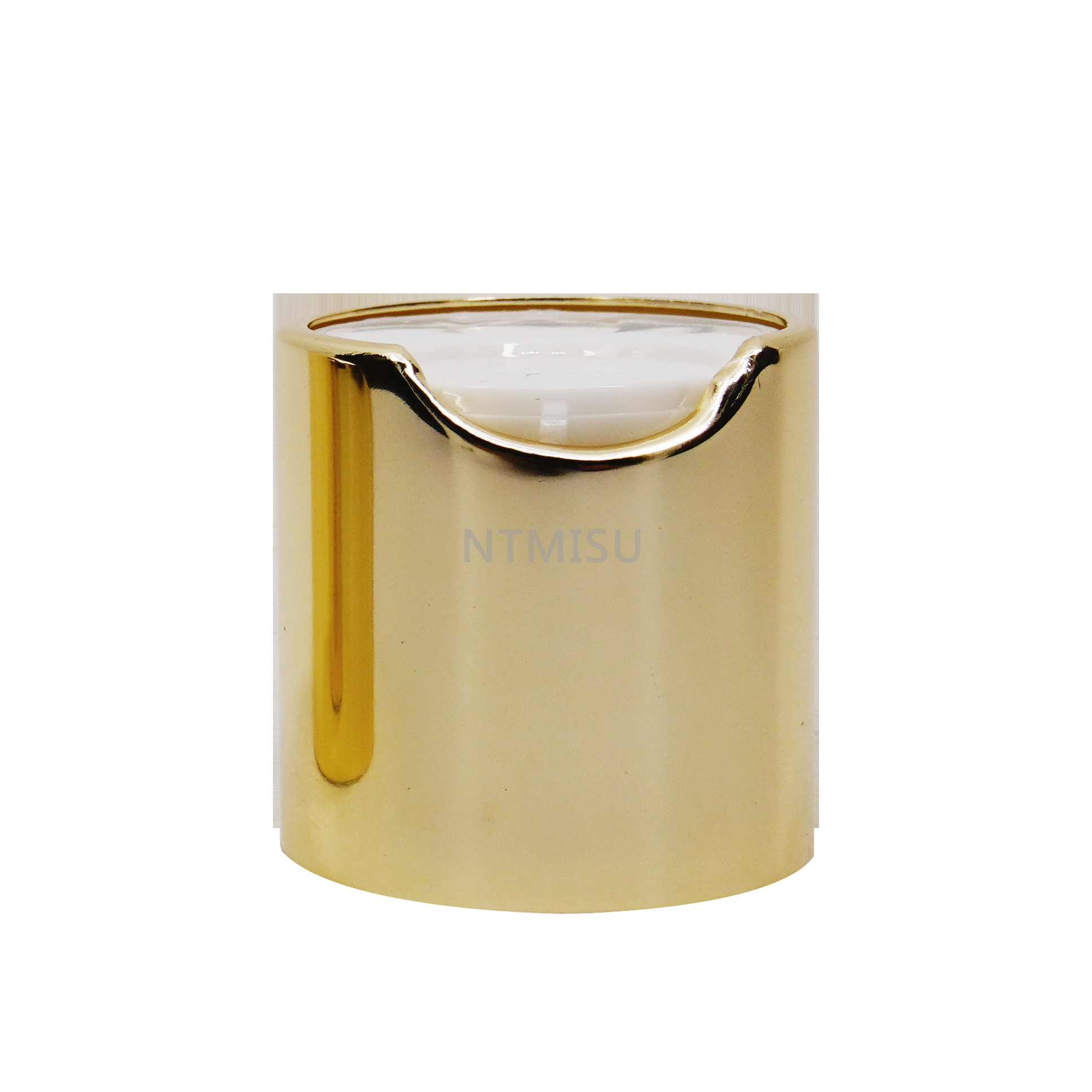  Large Supply 24mm White Disc Top Cap with Shining Golden Closure