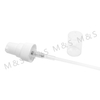 22 400 White Ribbed Treatment Pump for Cosmetic Bottle