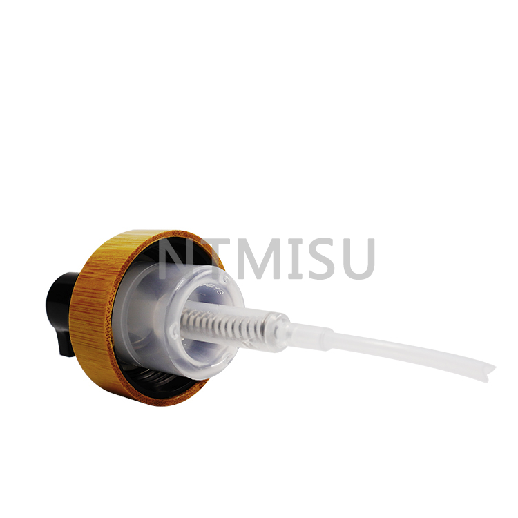 43/410 New Design High Quality Bamboo Foam Pump with Bamboo Lid
