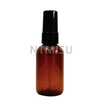 Good Price Amber Glass Frosted Bottle with Fine Mist Sprayer Black
