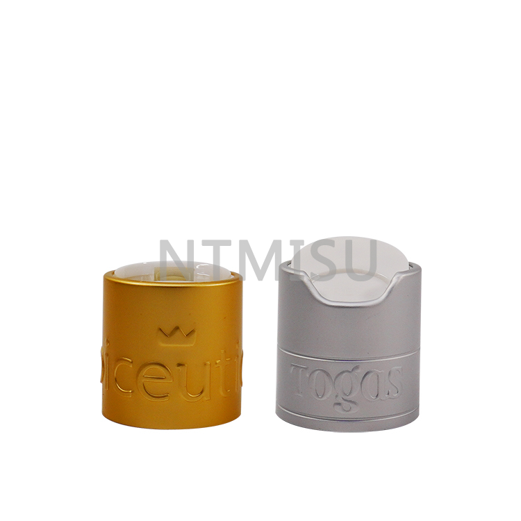 Creative Lettering 24 410 Matte Golden Silver Disc Top Cap