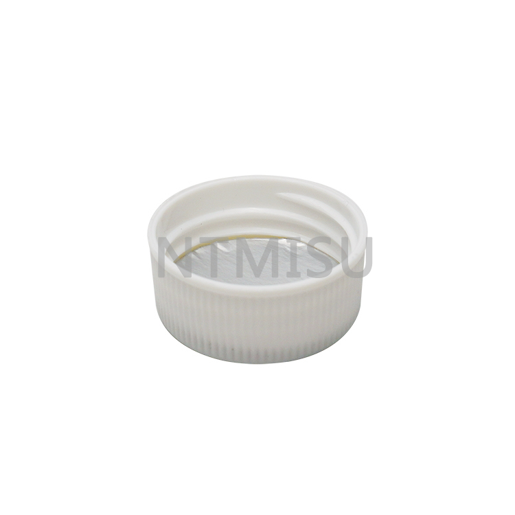 33 410 white plastic ribbed screw cap 