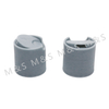  Grey Plastic Ribbed Round Screw Disc Top Cap for Bottle