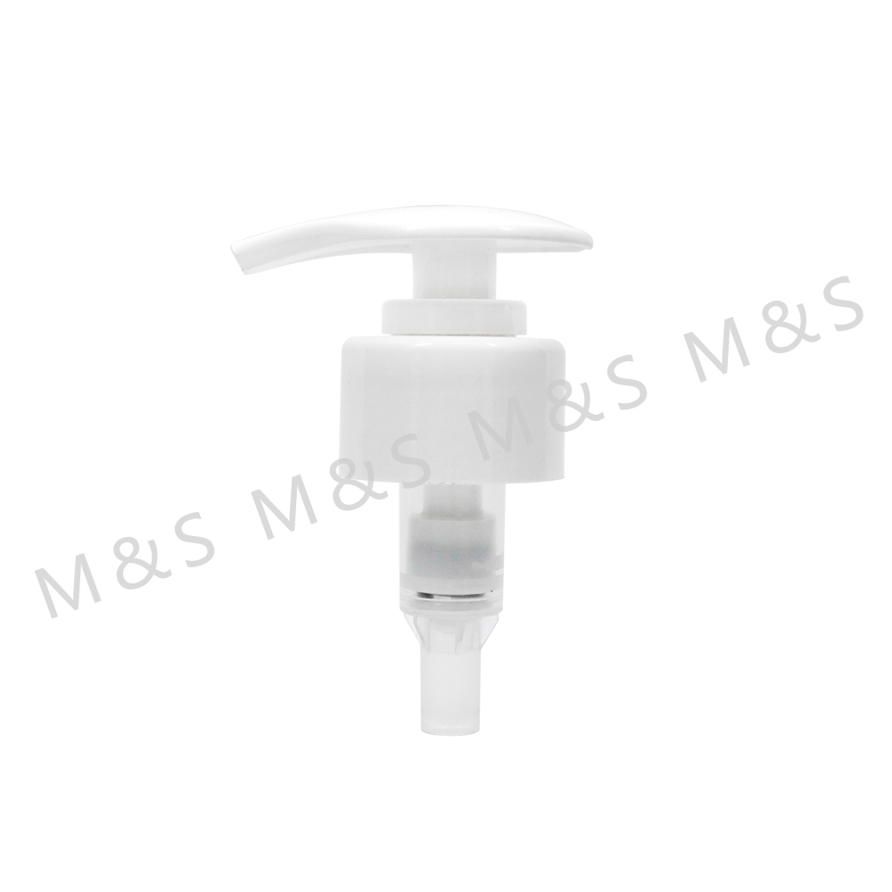 28 410 White Smooth Plastic Dispenser Lotion Pump for Cosmetic Packing
